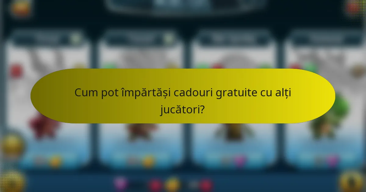 Cum pot împărtăși cadouri gratuite cu alți jucători?