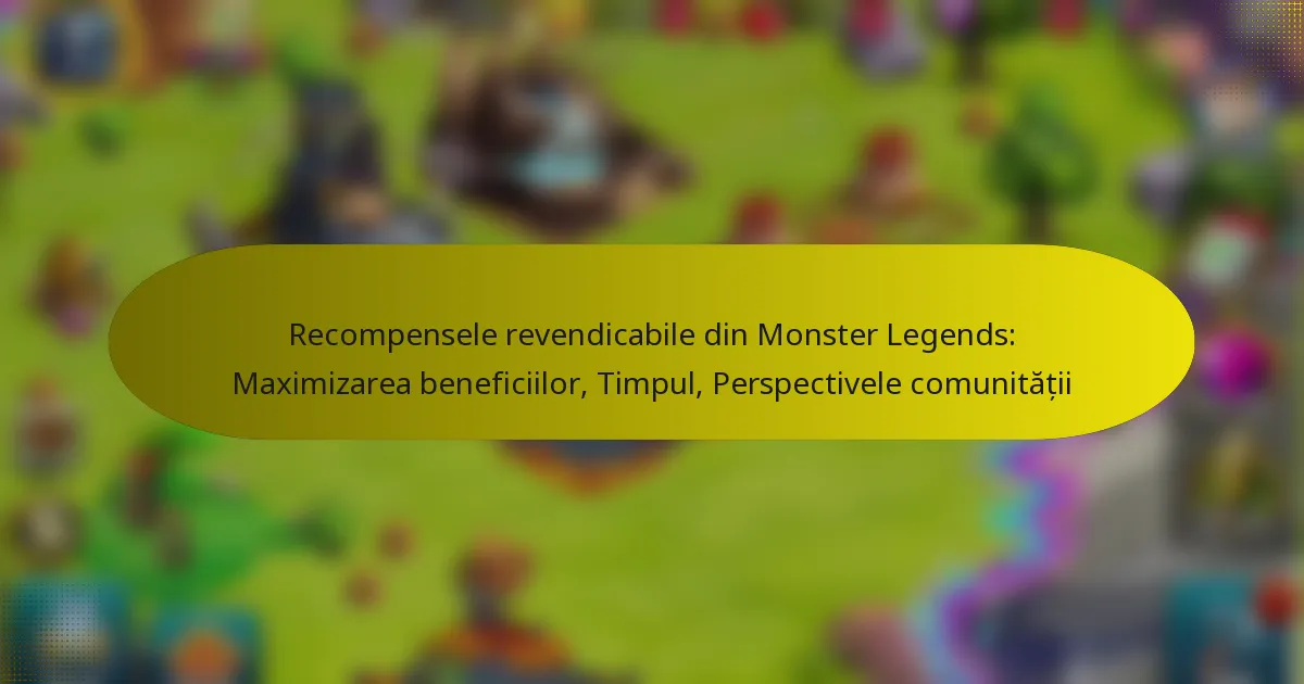 Recompensele revendicabile din Monster Legends: Maximizarea beneficiilor, Timpul, Perspectivele comunității